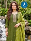 Mashuka By Kaya Milano Shimmer Kurti With Bottom Dupatta